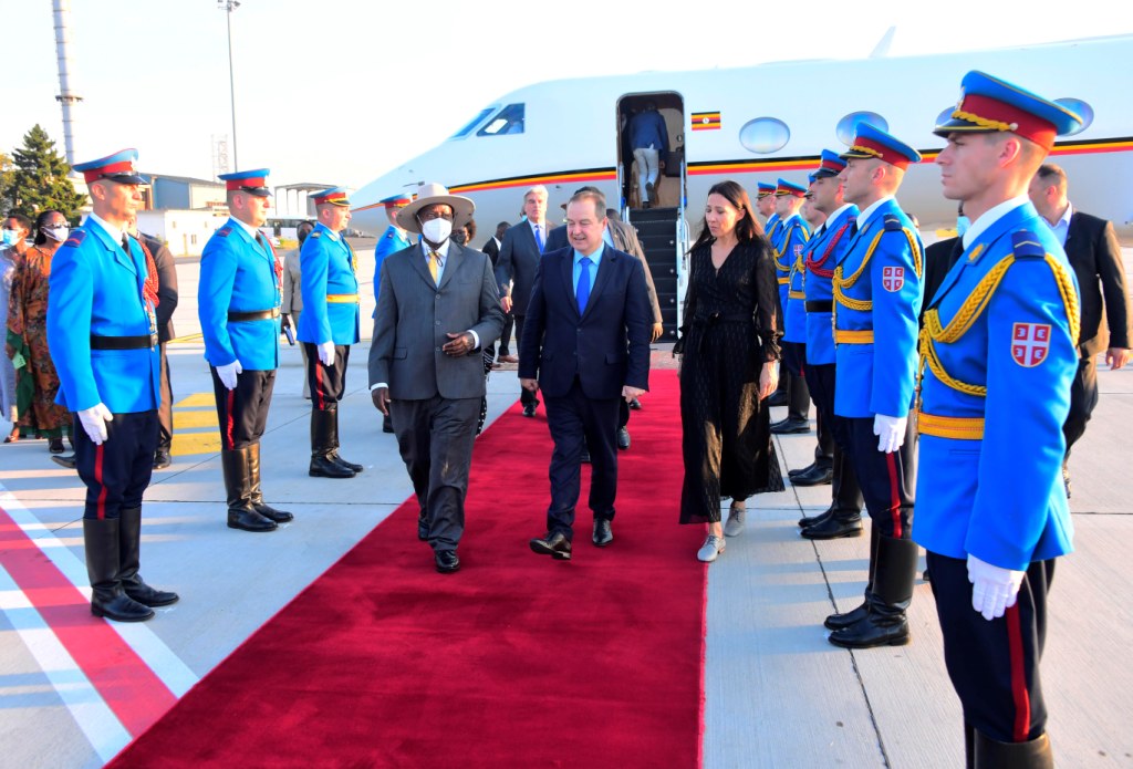 President Yoweri K Museveni Arrives in Serbia For A Two-Day Official Visit