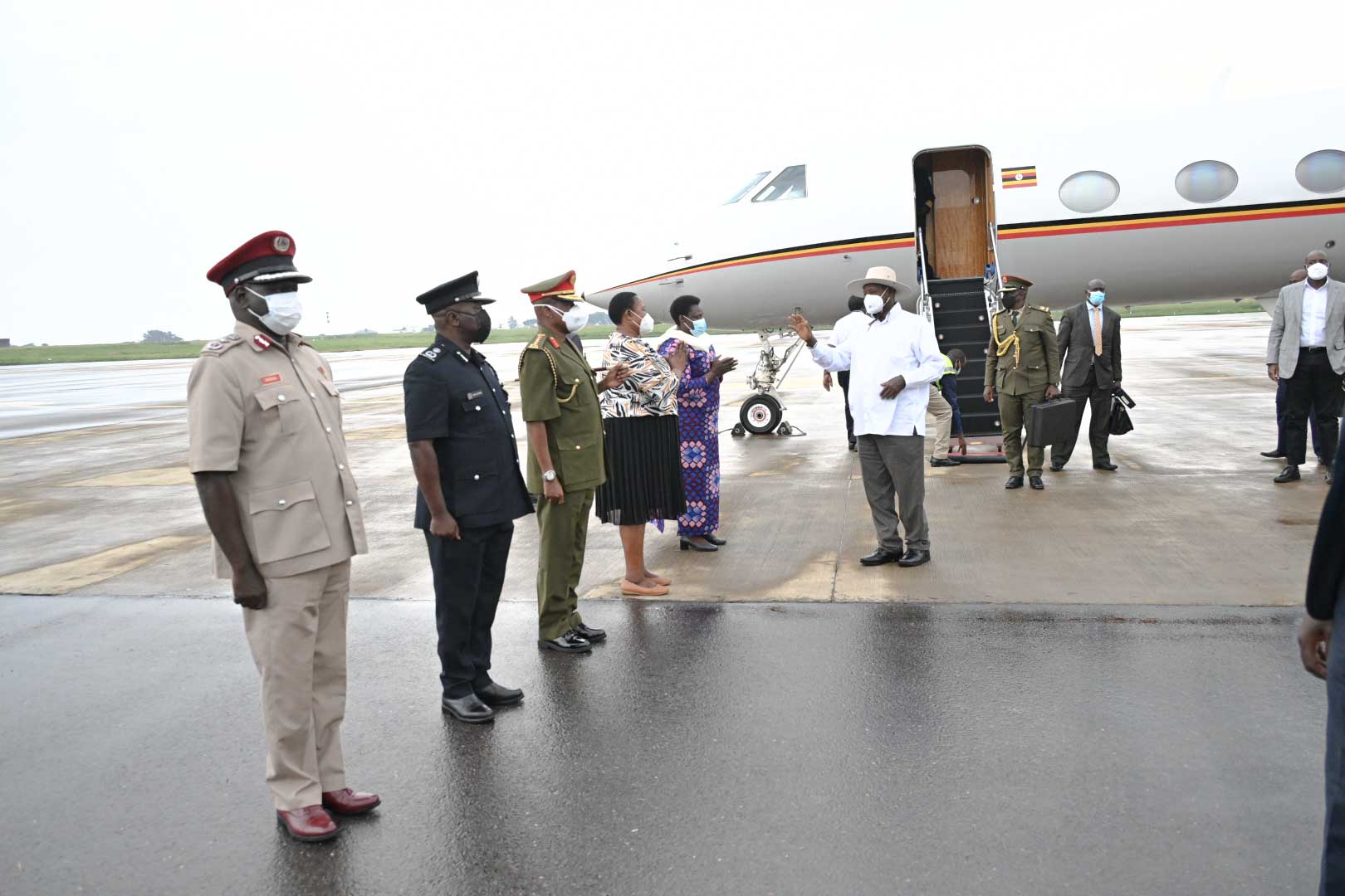 PRESIDENT MUSEVENI RETURNS TO UGANDA AFTER WORKING VISIT TO RUSSIA & SERBIA