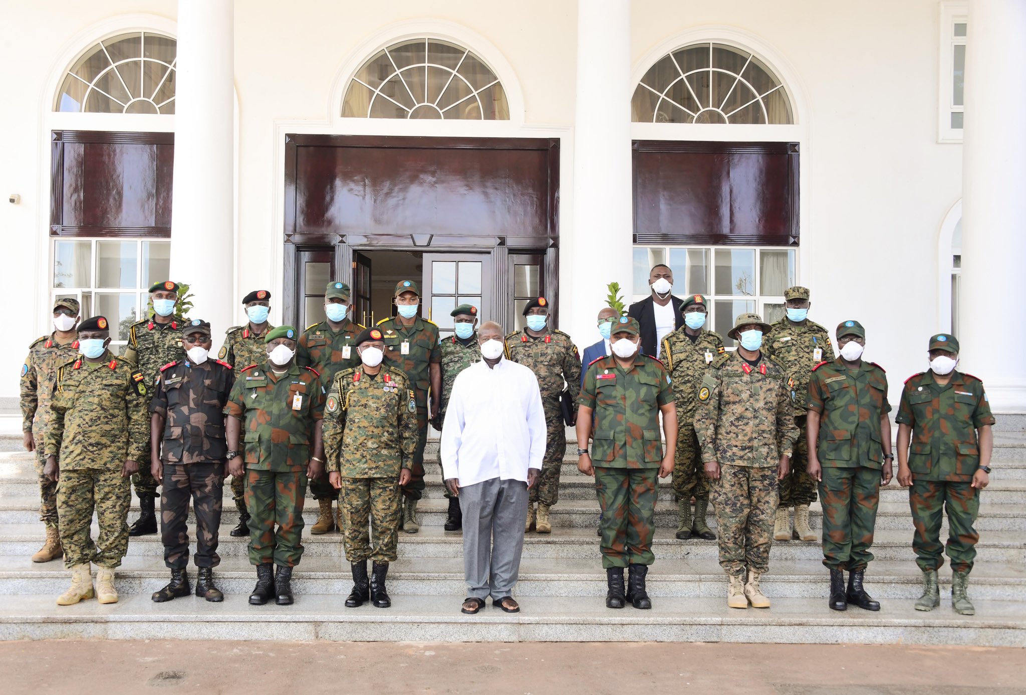 UPDF, FARDC Senior Army Officers Update President Museveni On Progress Of Operation Shujaa