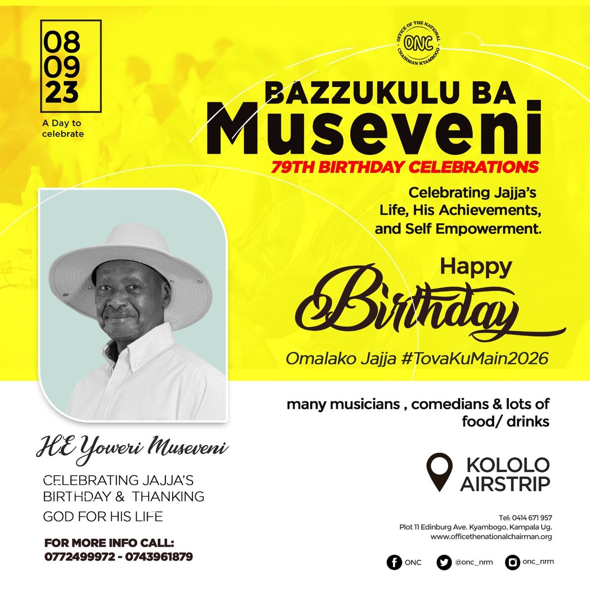 Bazzukulu To Throw Mega Party For President Museveni’s 79th Birthday