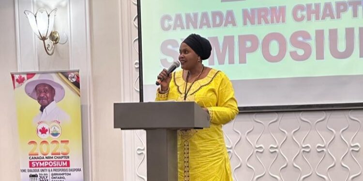 ‘Ignore Bad Political Elements And Support The NRM Gov’t To Develop Uganda’- Deputy PM Nakadama Implores Ugandans In Canada
